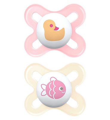 MAM Start 0-2 Months Soother 2 Pack - Pink