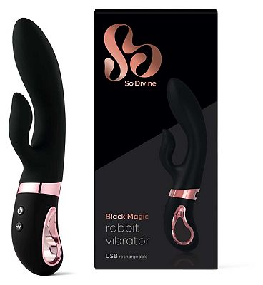 So Divine Black Magic Rabbit Vibrator