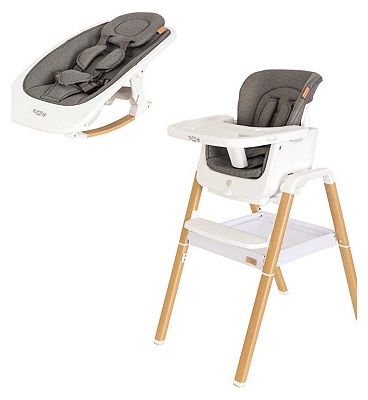 Tutti Bambini Nova Birth to 12 Years Complete Highchair Package - White/Oak