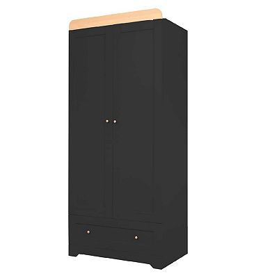 Tutti Bambini Rio Wardrobe - Slate/Oak