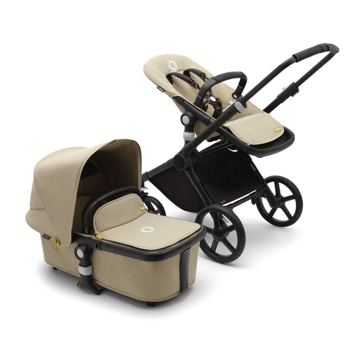 Bugaboo Fox Cub Complete Full Size All Terrain Pushchair Black/Desert Beige