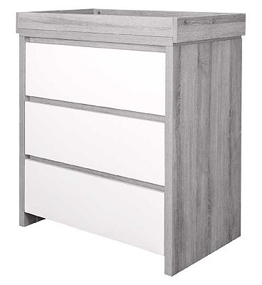 Tutti Bambini Modena Changing Unit - Grey Ash/White