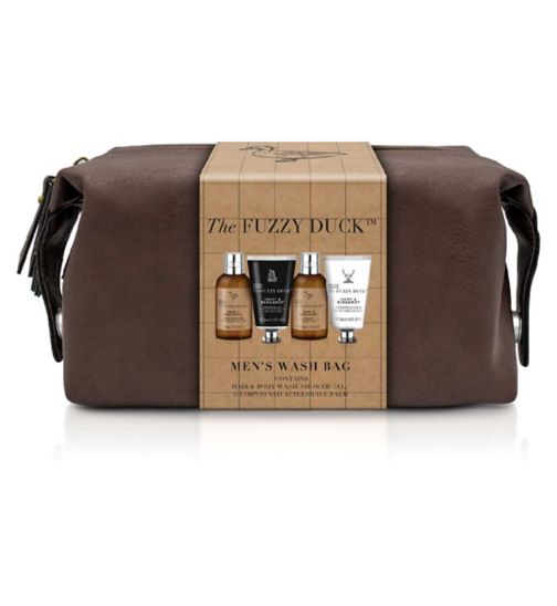 Baylis & Harding The Fuzzy Duck Bergamot Hemp & Sandalwood Men's Luxury Wash Bag Gift Set