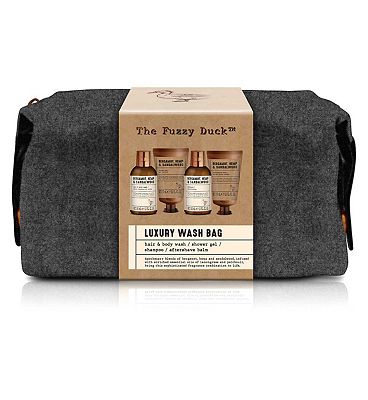 Baylis & Harding The Fuzzy Duck Bergamot Hemp & Sandalwood Men’s Luxury Wash Bag Gift Set