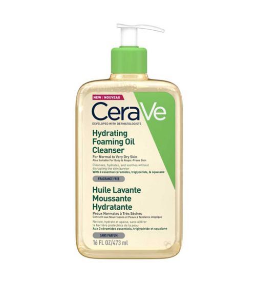 CeraVe Hydrating Foaming Oil Cleanser for Dry Skin 473ml