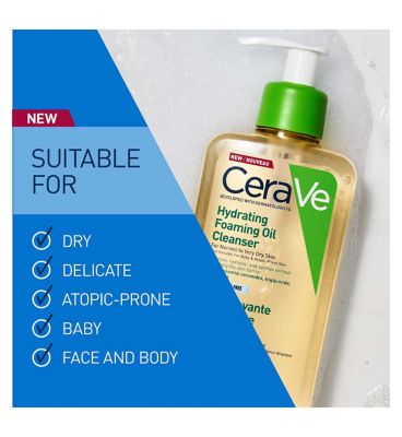 CeraVe Hydrating Foaming Oil Cleanser for Dry Skin 473ml (8)