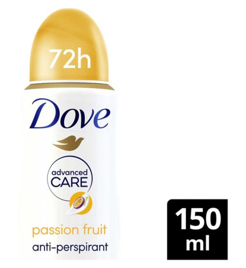 Dove Advanced Care Go Fresh Passion Fruit & Lemongrass Scent Anti-perspirant Deodorant Spray for 72 hours protection 150ml