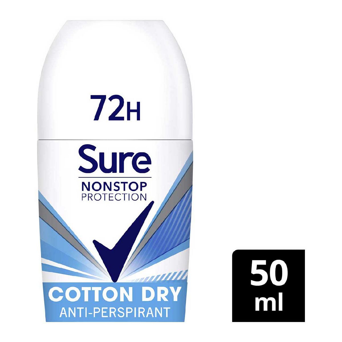 Sure Women's Nonstop Cotton Dry Antiperspirant Deodorant Roll On 50Ml