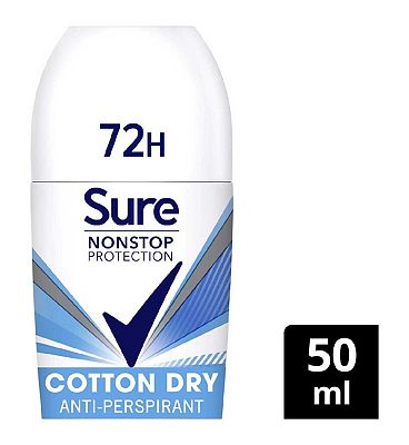 Sure Women Nonstop Cotton Dry Antiperspirant Deodorant Roll On 50ml