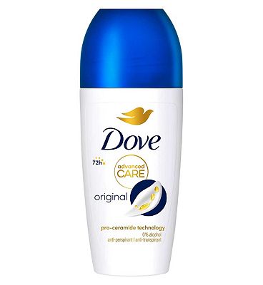 Dove Advanced Care Original with Triple Moisturising technology Anti-perspirant Deodorant roll-on for 48 hour protection 50ml