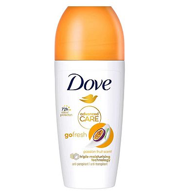 Dove Advanced Care Go Fresh Passion Fruit Scent Anti-perspirant Deodorant roll-on for 48 hour protection 50ml