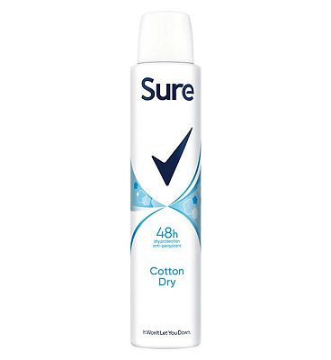 Sure Cotton Dry deodorant for women Anti-Perspirant Aerosol for 48-hour sweat and odour protection 2