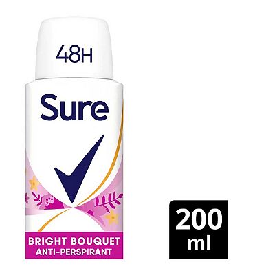 Sure Bright Bouquet deodorant for women Anti-Perspirant Aerosol for 48-hour sweat and odour protection 200ml