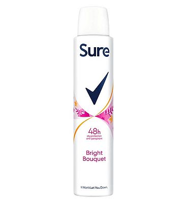 Sure Bright Bouquet deodorant for women Anti-Perspirant Aerosol for 48-hour sweat and odour protection 200ml