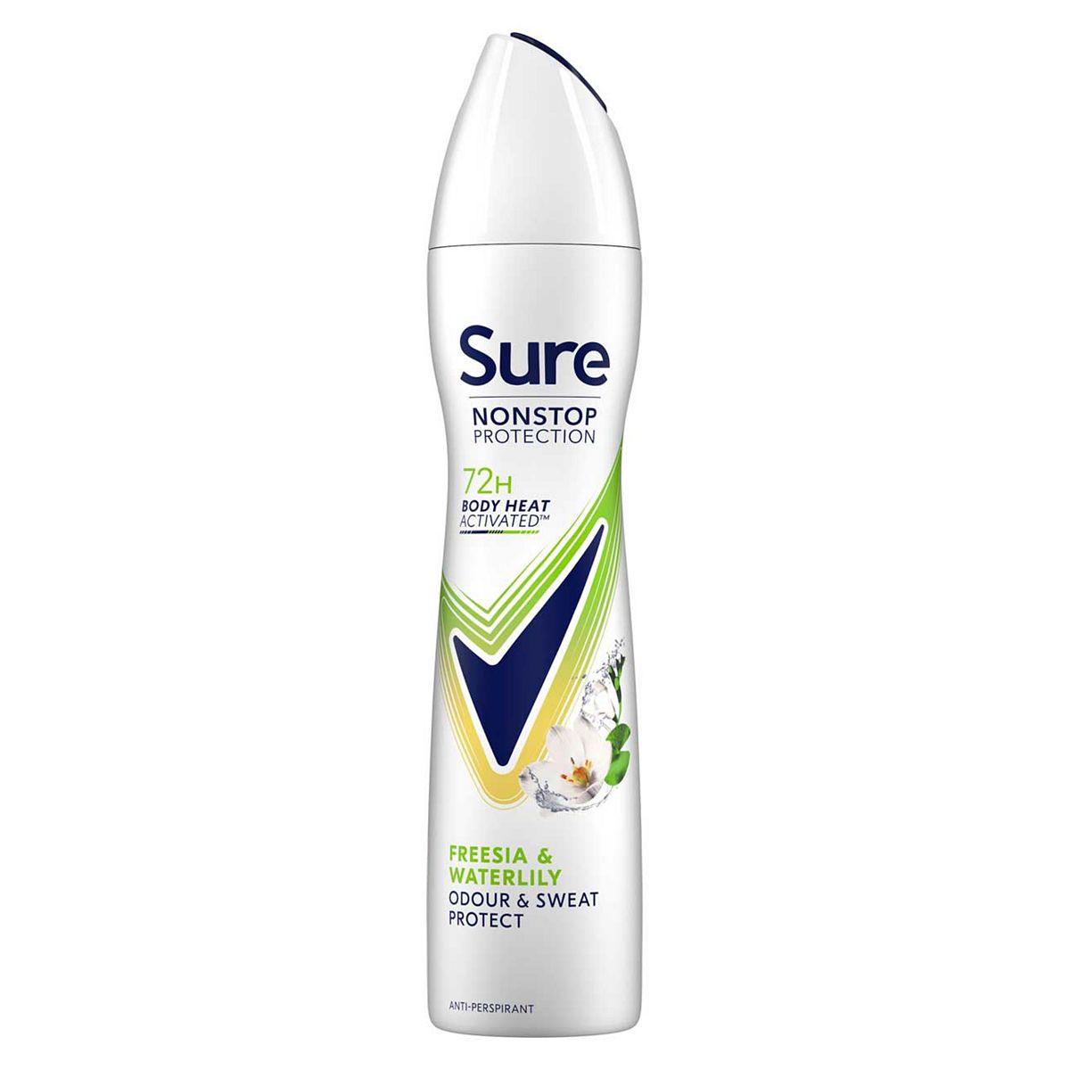 Sure Nonstop Protection Anti-Perspirant Aerosol Freesia & Water Lily250 Ml, 250Ml
