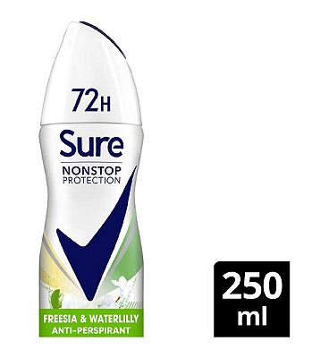 Sure Women Nonstop Freesia & Water Lily Antiperspirant Deodorant Aerosol 250ml