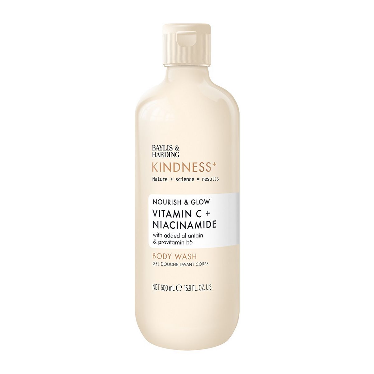 Baylis & Harding Kindness+ Vitamin C & Niacinamide 500Ml Cleanse Glow Body Wash