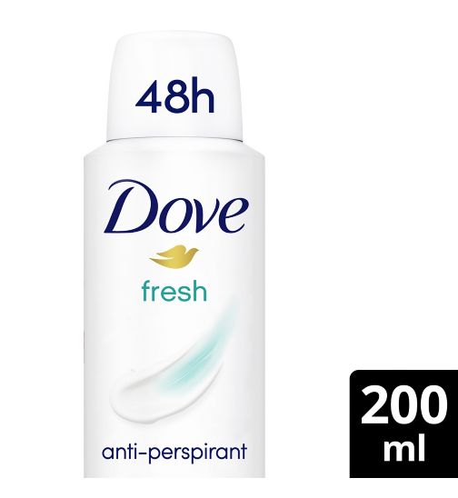 Dove Fresh with ¼ moisturising cream Anti-perspirant Deodorant Spray for 48 hours of protection 200ml