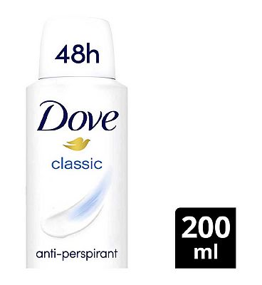 Dove Classic with  moisturising cream Anti-perspirant Deodorant Spray for 48 hours of protection 200