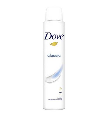 Dove Classic with  moisturising cream Anti-perspirant Deodorant Spray for 48 hours of protection 200ml