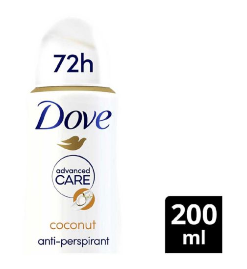 Dove Advanced Care Coconut & Jasmine Flower Scent Antiperspirant Deodorant Spray 200ml
