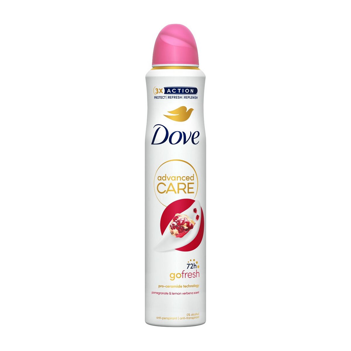 Dove Advanced Care Go Fresh Pomegranate & Lemon Verbena Anti-Perspirant Deodorant Spray200 Ml, 200Ml