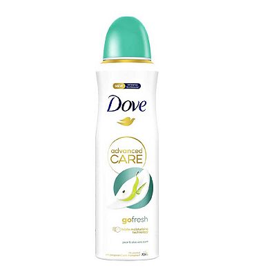 Dove Advanced Care Go Fresh Pear & Aloe Vera Anti-Perspirant Spray with Triple Moisturising technology for 72hr protection 200ml