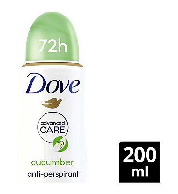 Dove Advanced Care Go Fresh Cucumber & Green Tea 72hr protection Anti-Perspirant Spray with Triple M