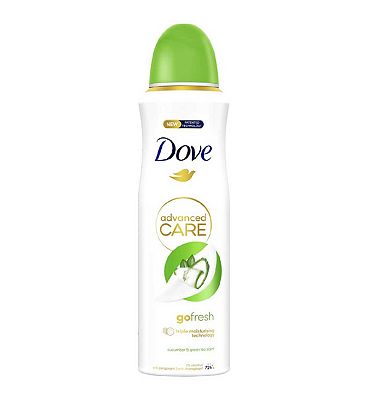 Dove Advanced Care Go Fresh Cucumber & Green Tea 72hr protection Anti-Perspirant Spray with Triple Moisturising technology 200ml