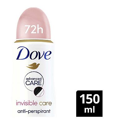 Dove Advanced Care Invisible 72hour protection Anti-perspirant Deodorant Spray Aerosol with Triple Moisturising technology 150ml