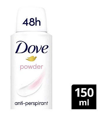 Dove Powder with  moisturising cream Anti-perspirant Deodorant Spray for 48 hours of protection 150ml