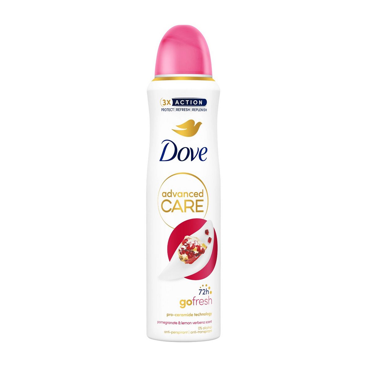 Dove Advanced Care Go Fresh Pomegranate & Lemon Verbena Anti-Perspirant Deodorant Spray 150Ml