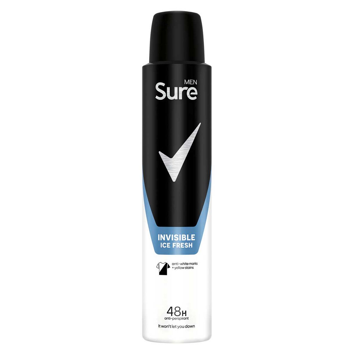 Sure Men Antiperspirant Aerosol Invisible Ice Fresh 200 Ml