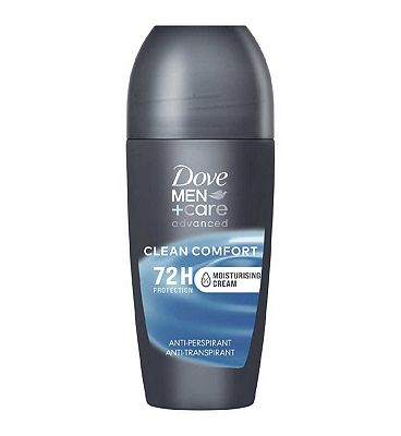 Dove Men+Care Advanced Clean Comfort Anti-Perspirant Deodorant Roll On with Triple Action Technology