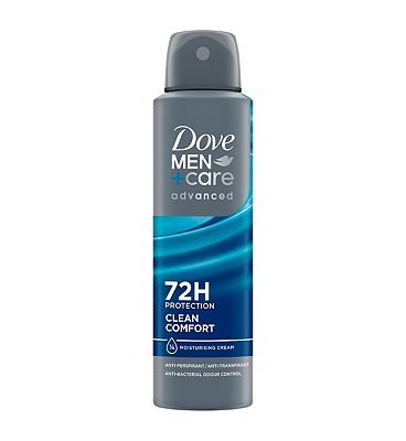 Dove Men+Care Advanced Clean Comfort 72hr Anti-Perspirant Deodorant with Triple Action Sweat & Odour