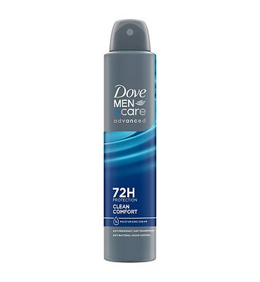 Dove Men+Care Advanced Clean Comfort 72hr Anti-Perspirant Deodorant with Triple Action Sweat & Odour