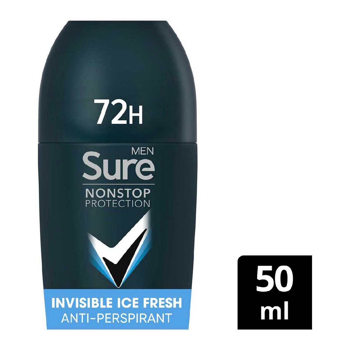 Sure Men Nonstop Invisible Ice Fresh Antiperspirant Deodorant Roll On 50Ml