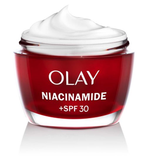 Olay Niacinamide + SPF30 Day Moisturiser with 99% Pure Niacinamide & Vitamin E, 50ml