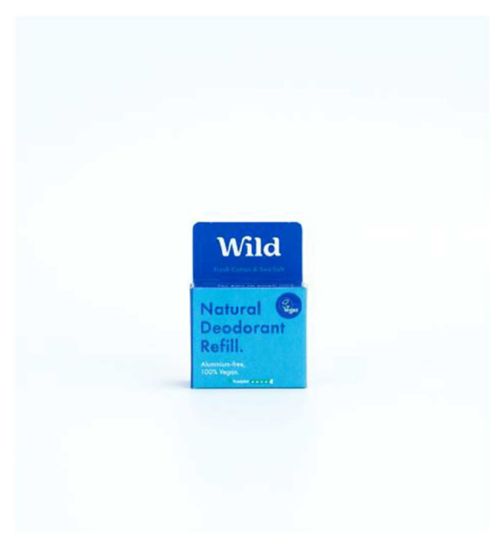 Wild Men's Fresh Cotton & Sea Salt Deodorant Refill 40g