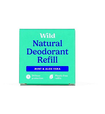 Wild Men's Mint & Aloe Vera Deodorant Refill 40g