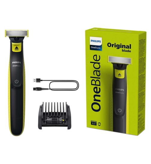 Philips OneBlade Original for Face with 5-in-1 Adjustable Comb - Trim, Edge, Shave - QP2724/20