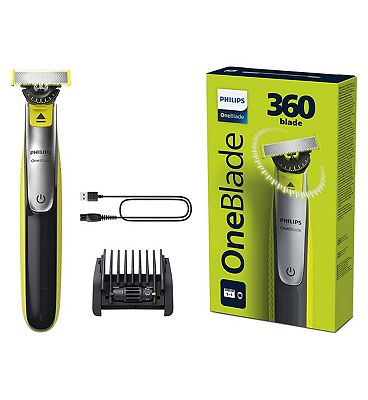 Philips OneBlade Pro 360 QP6541/15 Trim, Edge, Shave for Face & Body with  14-in