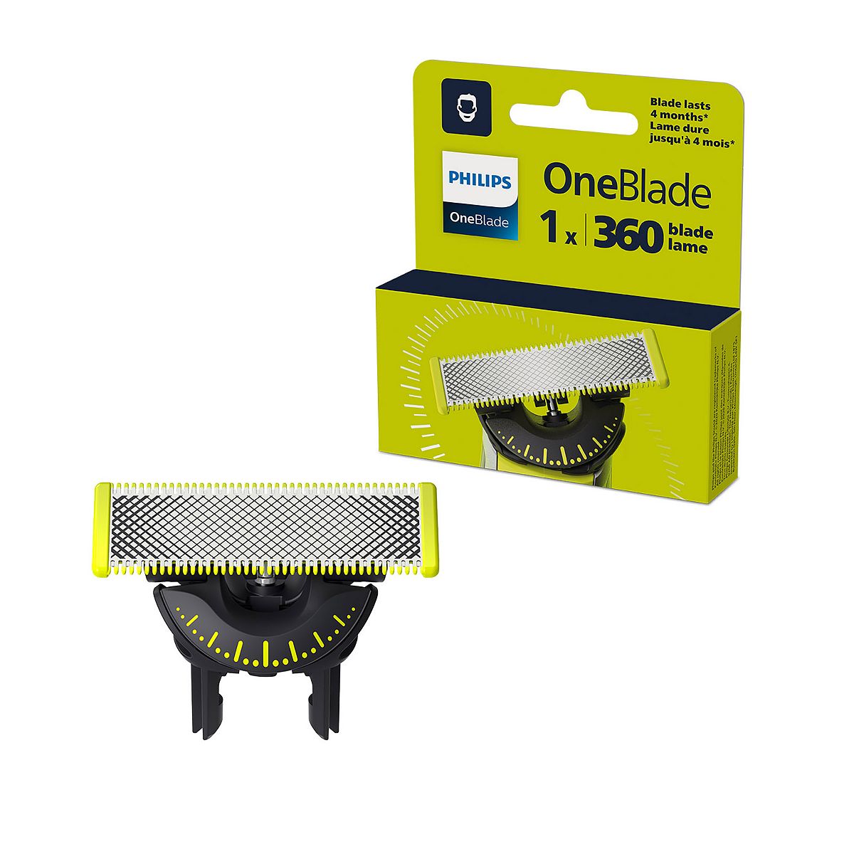 Philips Oneblade 360 Replacement Blades For Face, 1 Pack - Qp410/50