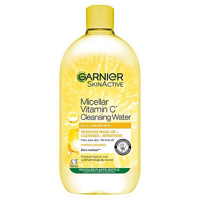 Garnier Micellar Vitamin C Water For Dull Skin 700ml, Brightening & Glow-Boosting Face Cleanser & Ma