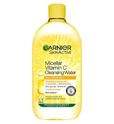 Garnier Micellar Vitamin C Water For Dull Skin 700ml, Brightening & Glow-Boosting Face Cleanser & Ma