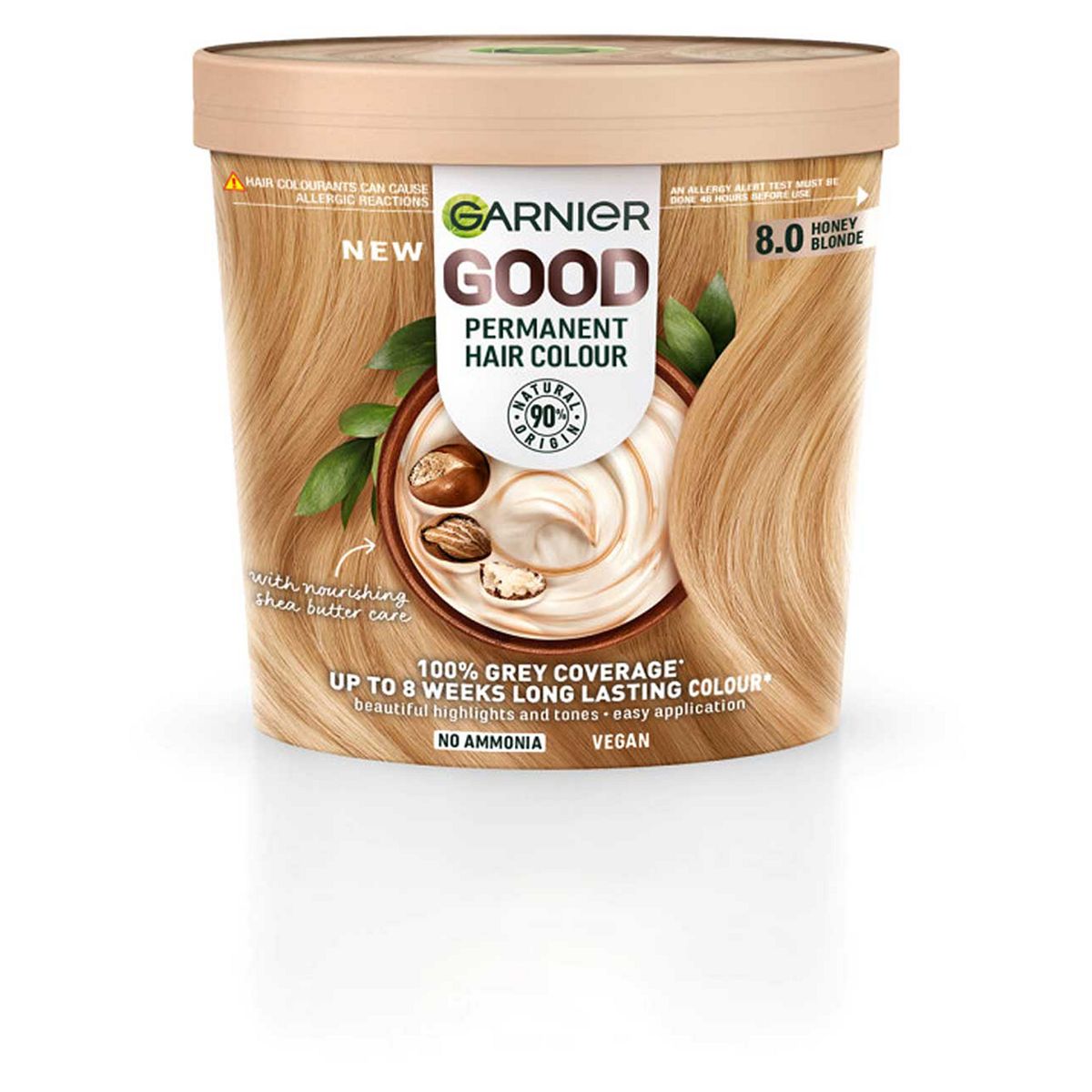 Garnier Good Permanent Hair Dye (Shade: 8.0 Honey Blonde) For Vibrant, Long-Lasting Colour