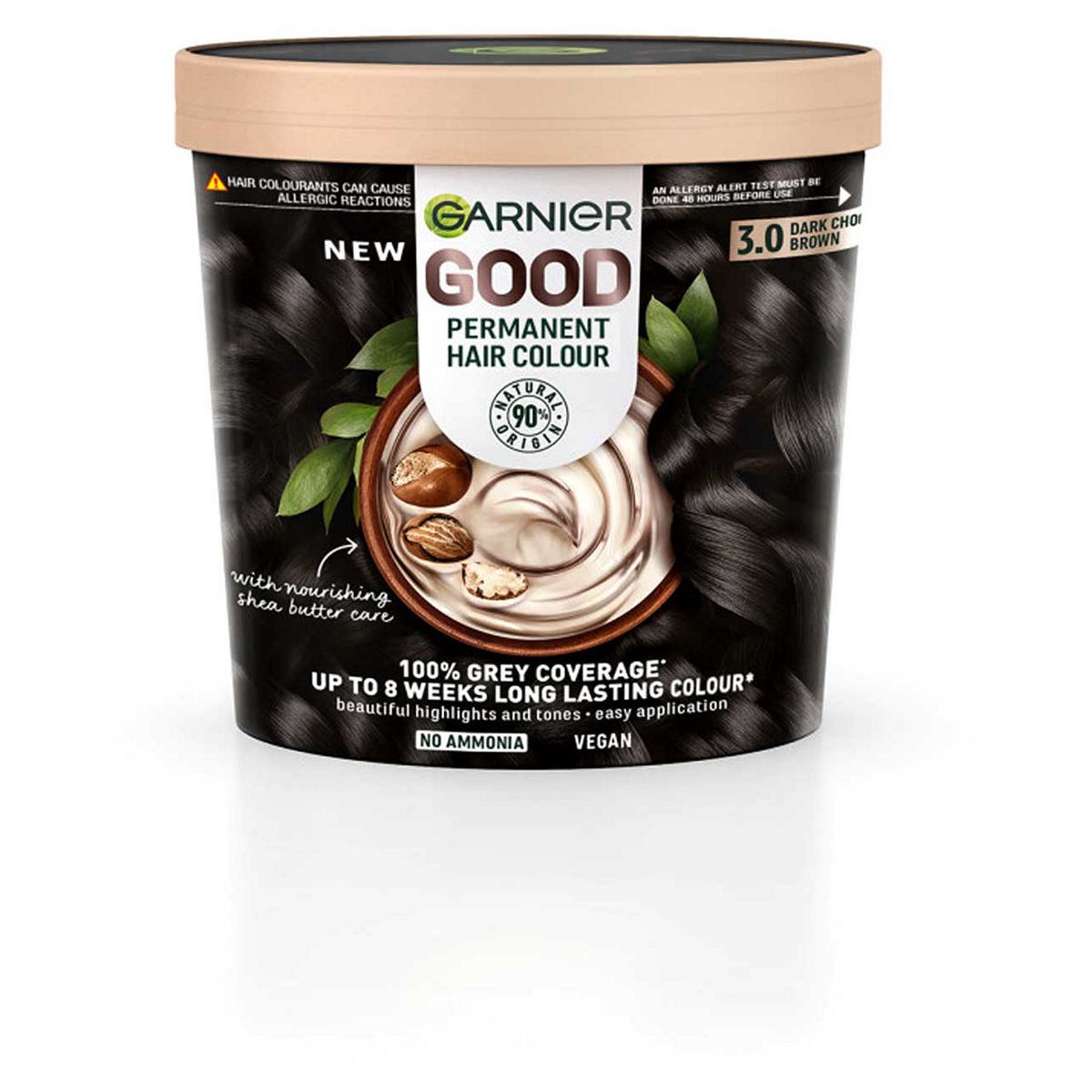 Garnier Good Permanent Hair Dye (Shade: 3.0 Dark Chocolate Brown) For Vibrant, Lasting Colour