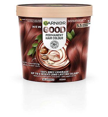 Garnier GOOD Permanent Hair Dye, 5.5 Auburn Hibiscus Brown