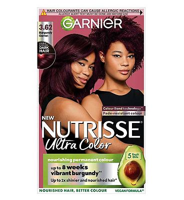 Garnier Nutrisse Ultra Colour 3.62 Burgundy Garnet Permanent Hair Dye