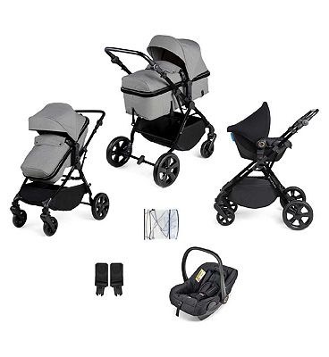 Ickle Bubba Comet 3-in-1 Travel System Black/Space Grey/Black/ Pack Size 1